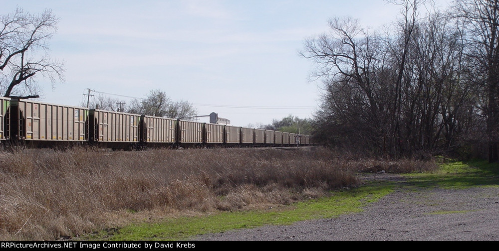 Long line of empties.